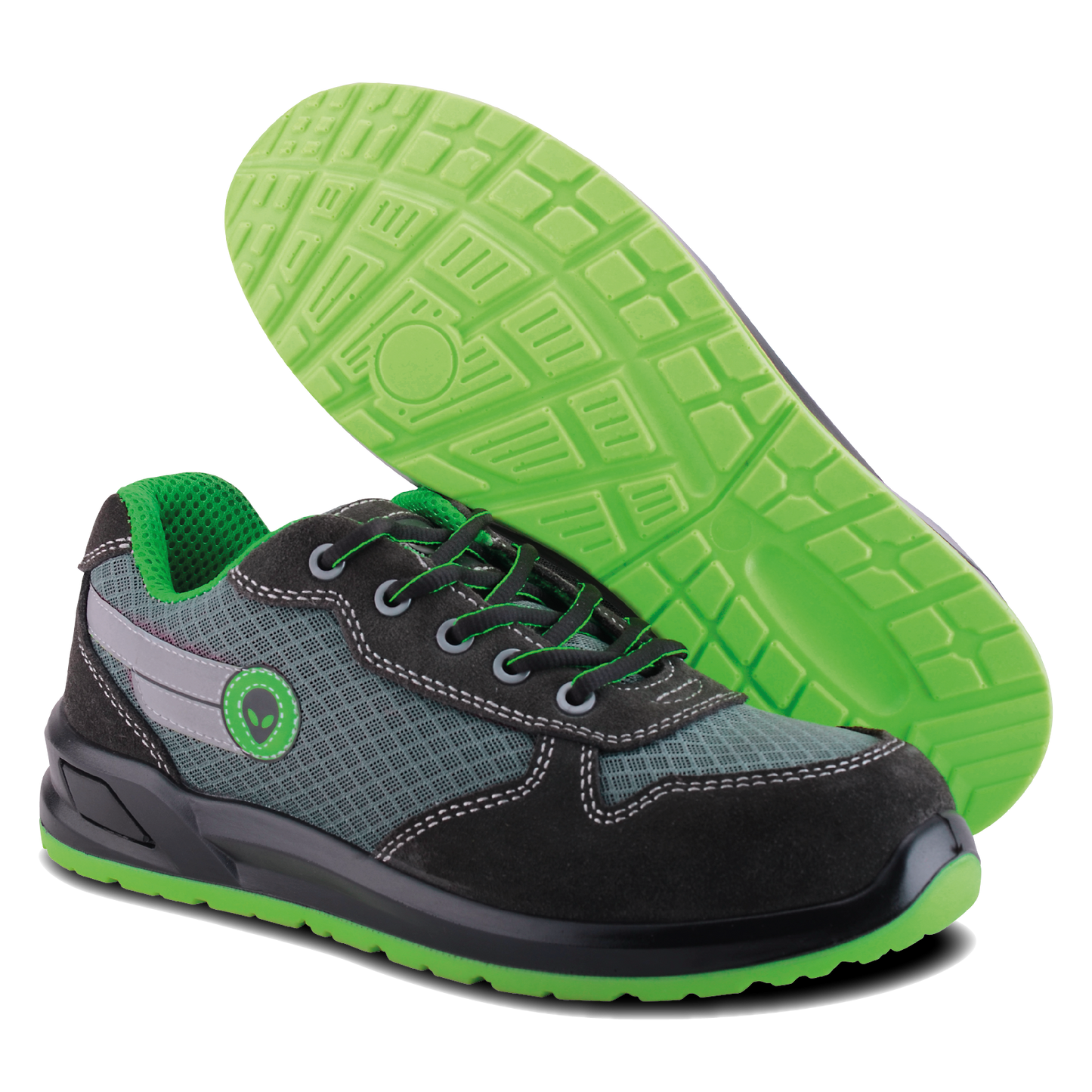 Low Safety Work Shoes in Leather with Toe Cap and Composite Midsole S1P SRC | UFO