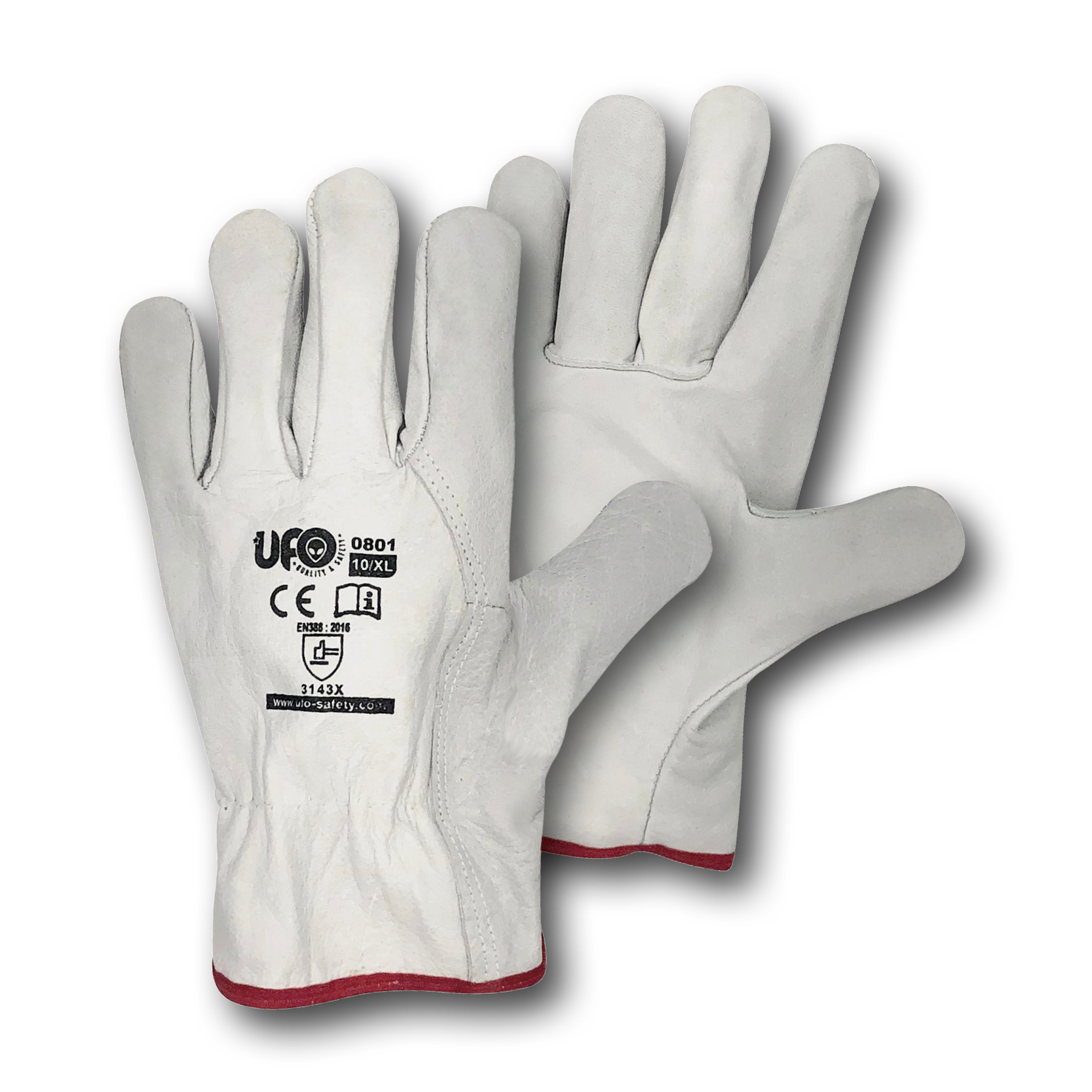 Guanti Da Lavoro In Pelle - Taglia 9, Confezione Da 9-12 Paia, Certificati EN388 EN420 - Foto 9