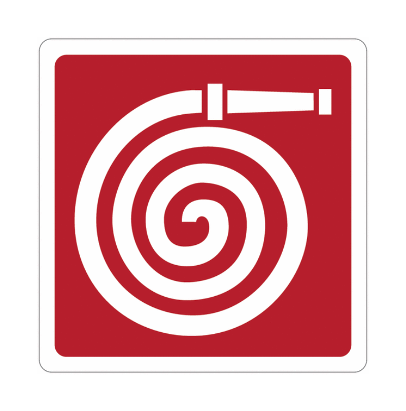 Hydrantenschild aus lackiertem Aluminium, 25 x 31 cm | UFO