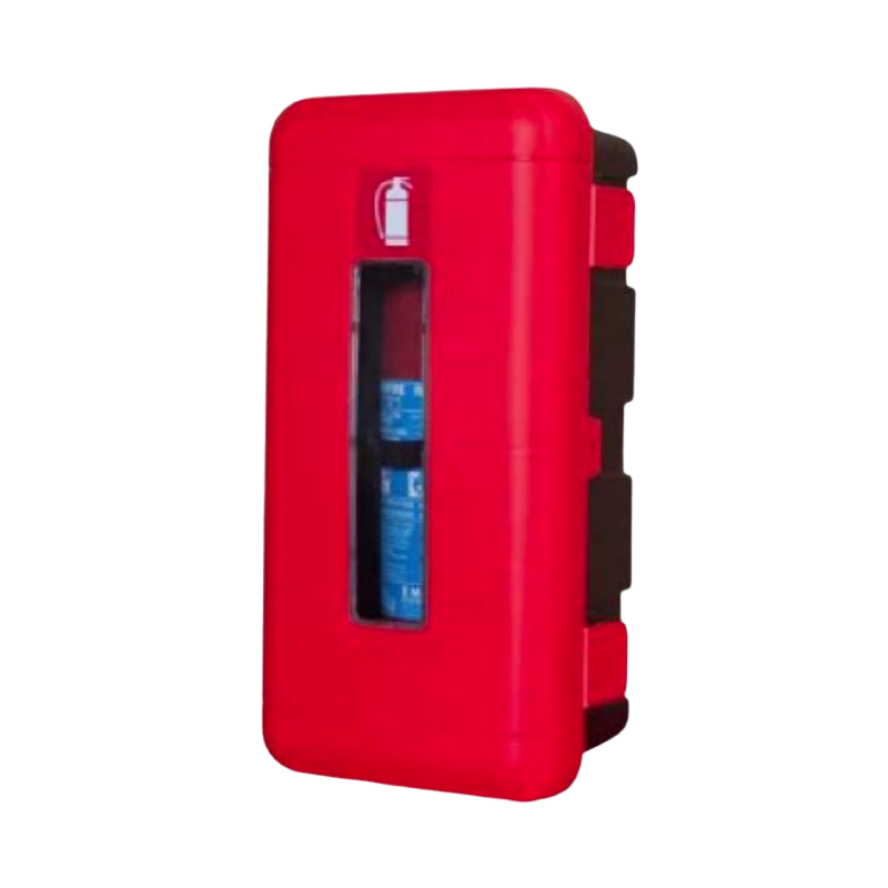 Cassetta Porta Estintore in Polipropilene Nero Rosso per Uso Interno ed Esterno 6 kg | UFO