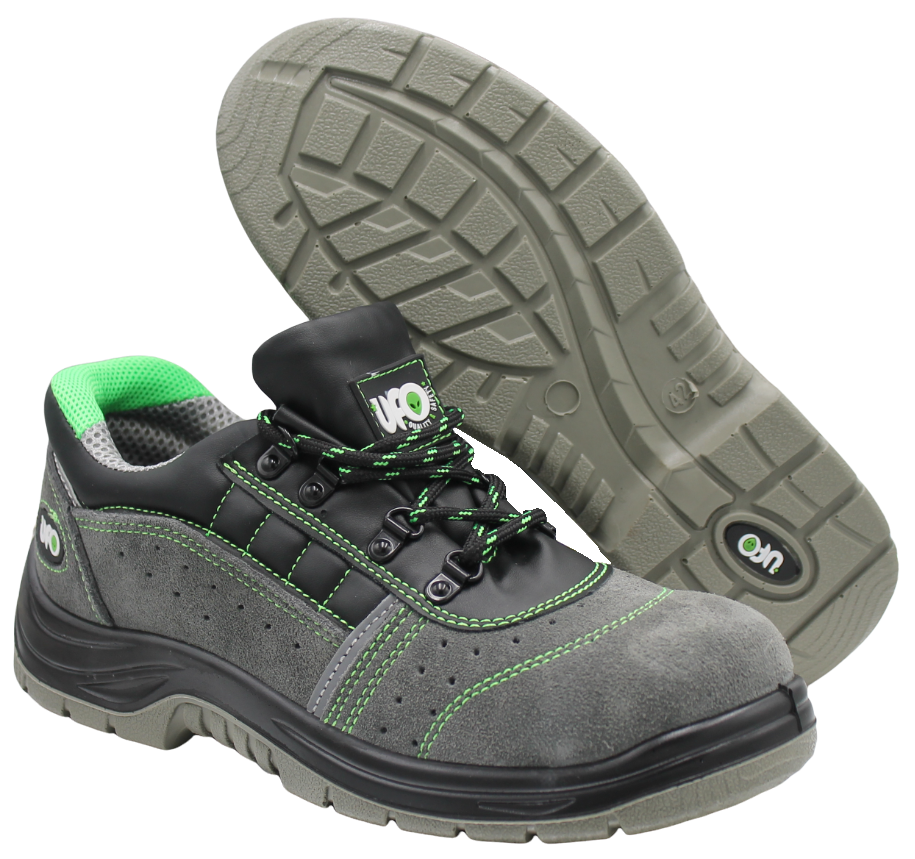 Low Safety Work Shoes in Suede with Steel Toe Cap and Midsole S1P SRC | UFO