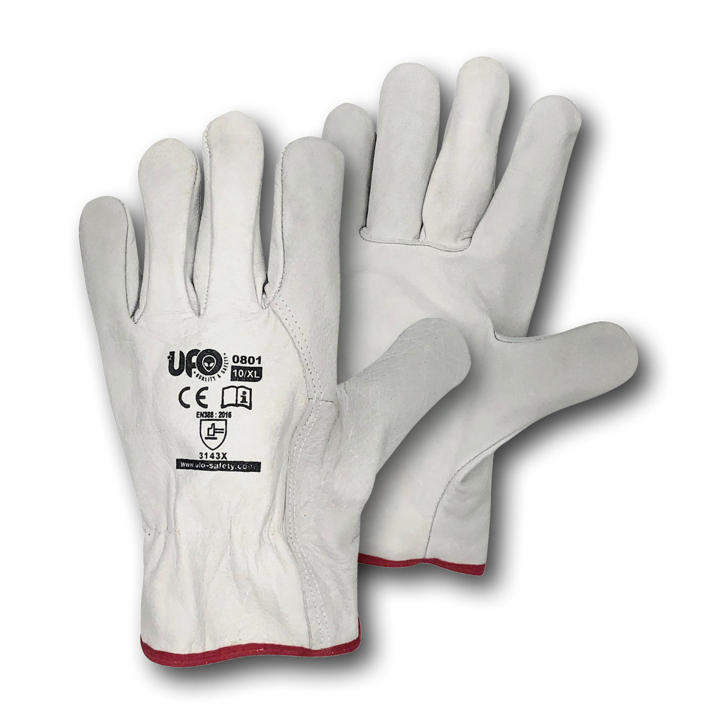 Work Gloves in Grain Leather Edged 01 pair | UFO 