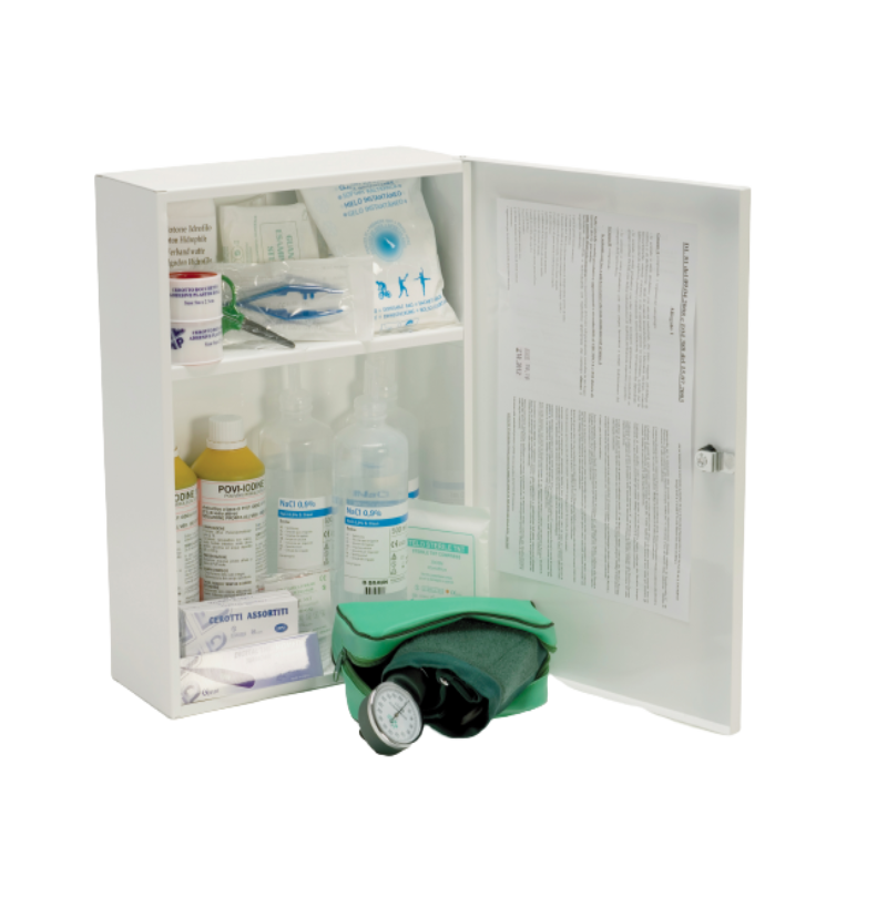 Bügeleisen Erste-Hilfe-Schrank befestigt 1 Basis mit Blutdruckmessgerät und Blutdruckmessgerät CAT AB | UFO