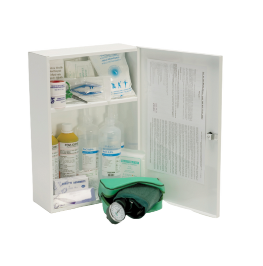 Bügeleisen Erste-Hilfe-Schrank befestigt 1 Basis mit Blutdruckmessgerät und Blutdruckmessgerät CAT AB | UFO