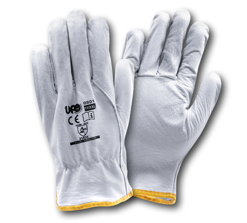 WORK GLOVES IN FULL GRAIN LEATHER "A" TOP EDGED 01PAIR | UFO 