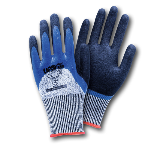 NITRILE WORK GLOVES DOUBLE COATED 3/4 CUT RESISTANT 01PAIR | UFO 