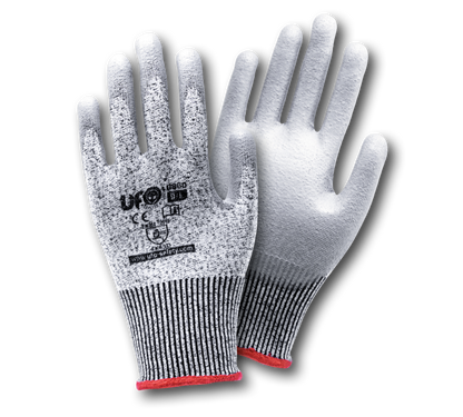 Anti-cut work gloves speckled 5 ufocut d gray 01 pair | UFO 