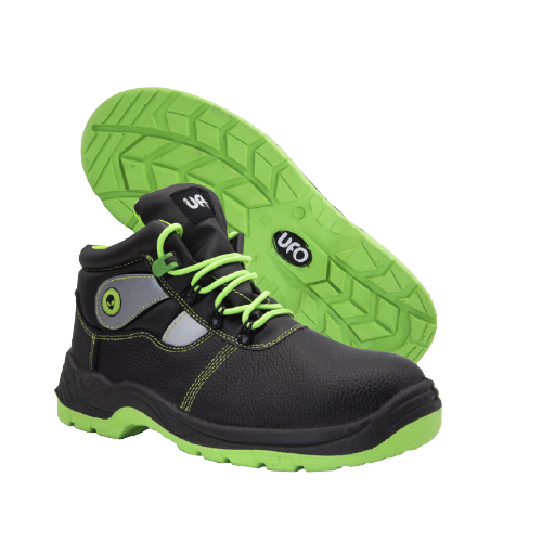Leather Safety Work Shoes with S3 SRC Steel Toe Cap and Midsole | UFO 
