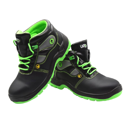 Leather Safety Shoes with Toe Cap and Metal Free S3 SRC ESD Foil | UFO 
