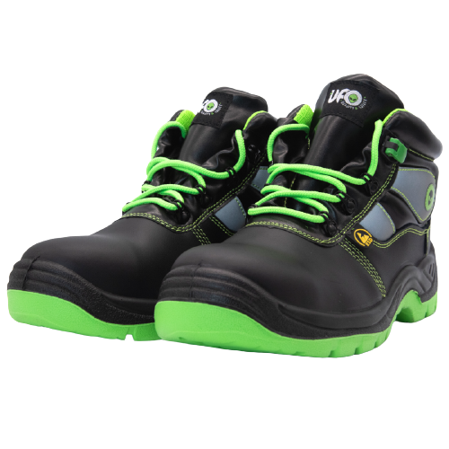 Leather Safety Shoes with Toe Cap and Metal Free S3 SRC ESD Foil | UFO 