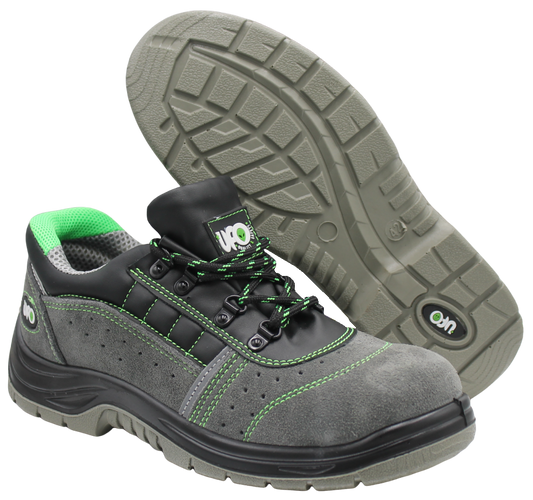 Low Safety Work Shoes in Suede with Steel Toe Cap and Midsole S1P SRC | UFO 